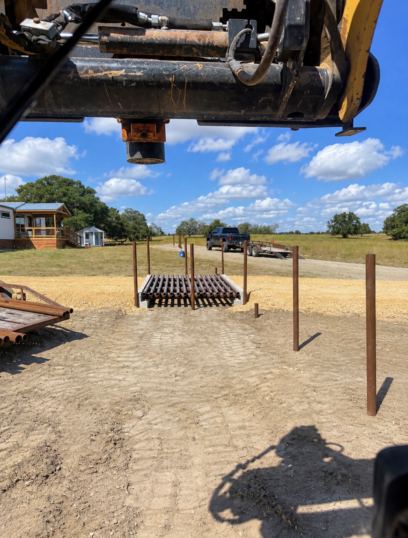 Post Holes & Post Driver — Martinez Ranch & Land Services
