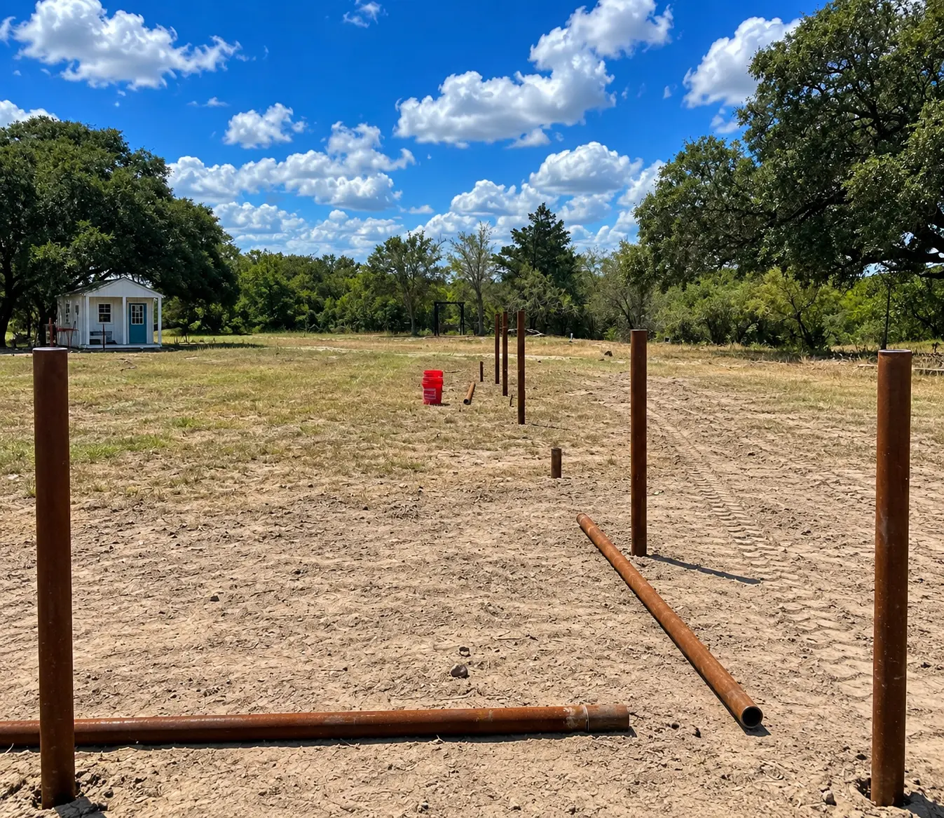 Post Holes & Post Driver — Martinez Ranch & Land Services